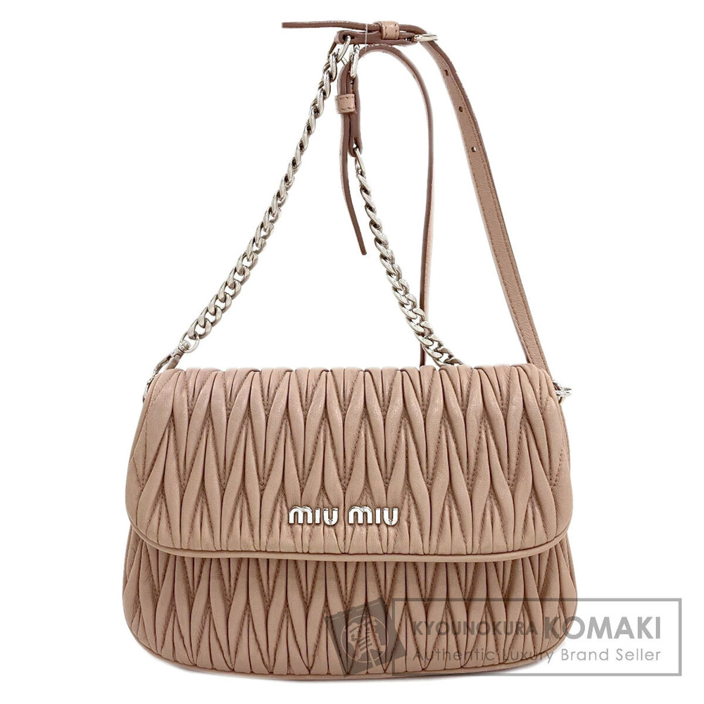 Miu Miu Chain Shoulder Bag Leather